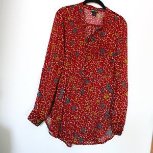 Wet Seal half button down blouse